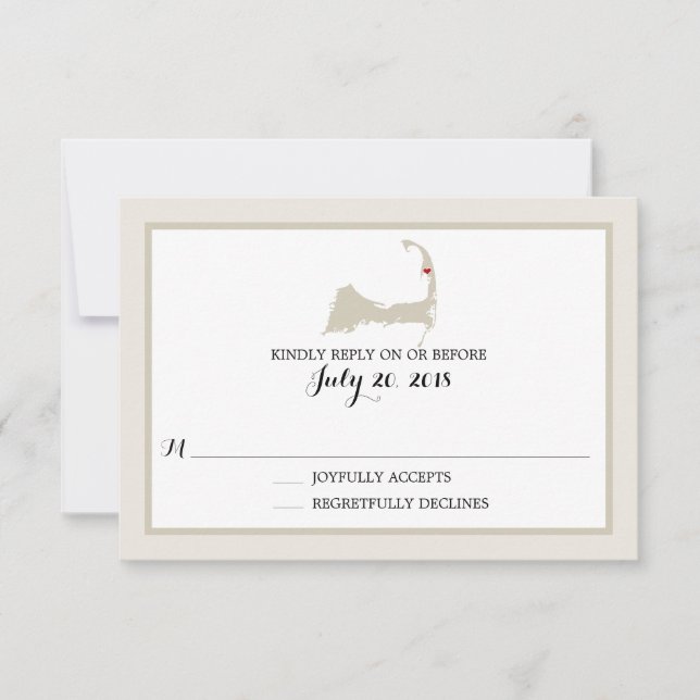Wellfleet Cape Cod | Wedding RSVP (Front)