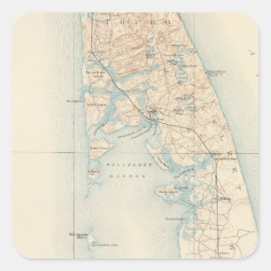 Wellfleet, Massachusetts Square Sticker