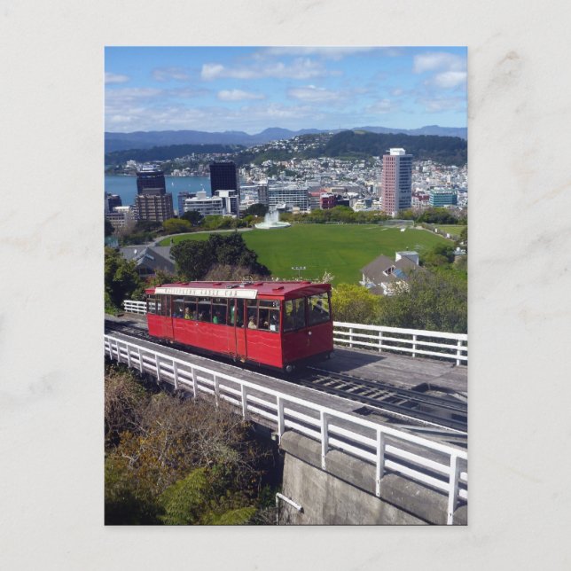 wellington cable car nz postcard (Front)