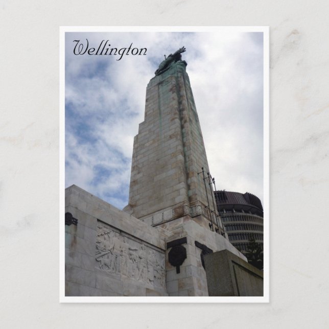 wellington cenotaph postcard (Front)