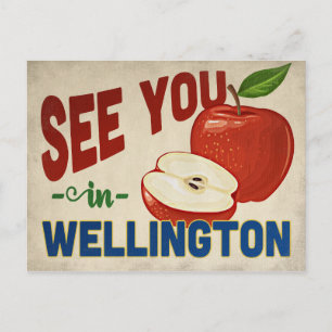 Wellington Florida Apple - Vintage Travel Postcard