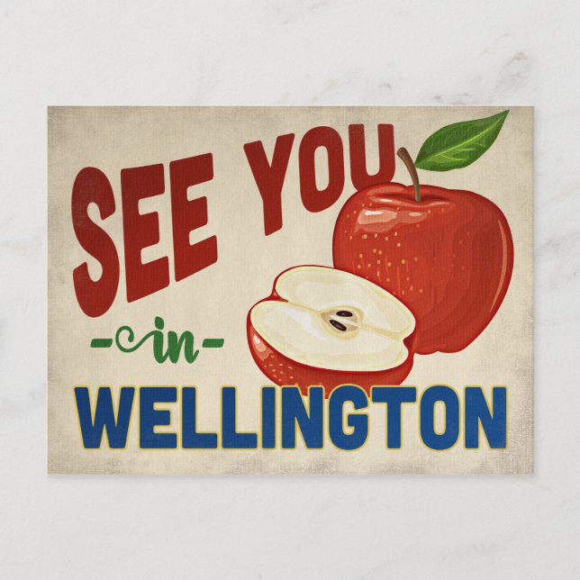 Wellington Florida Apple - Vintage Travel Postcard (Front)