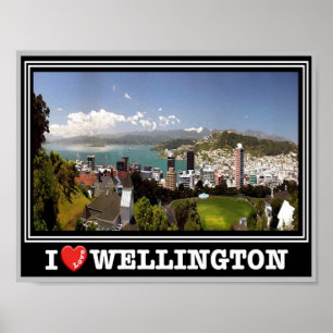 Wellington - I Love - New Zealand - Poster