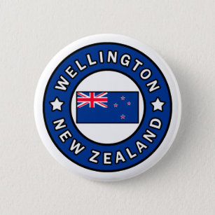 Wellington New Zealand 6 Cm Round Badge