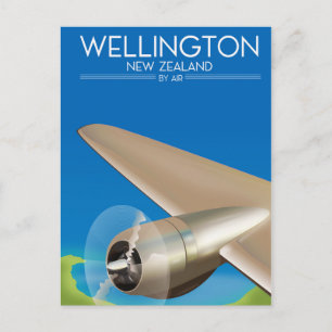 Wellington New Zealand Air poster Postcard