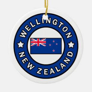 Wellington New Zealand Ceramic Tree Decoration