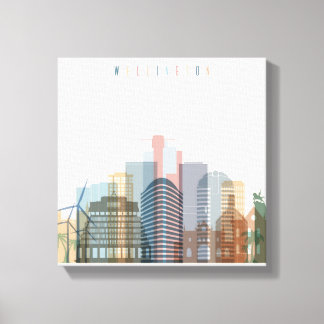 Wellington, New Zealand | City Skyline Canvas Print