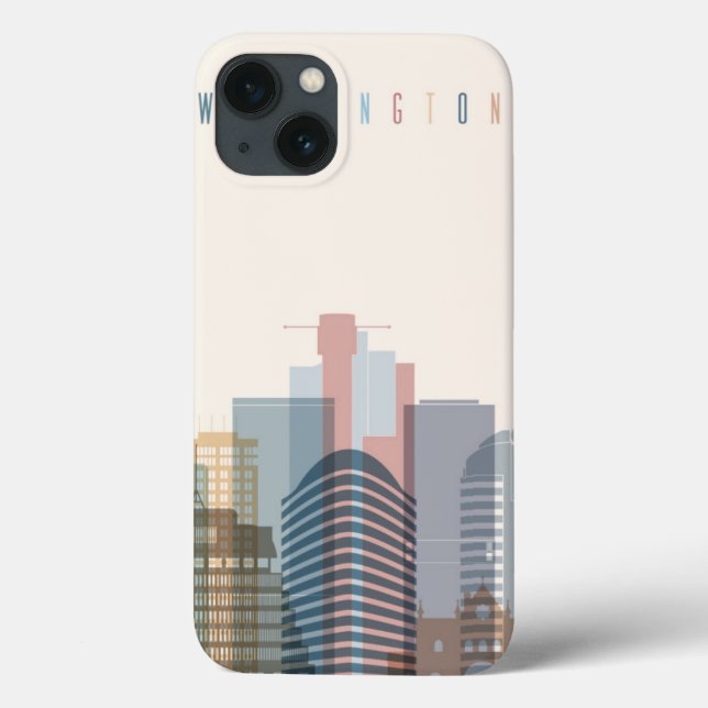 Wellington, New Zealand | City Skyline Case-Mate iPhone Case (Back)