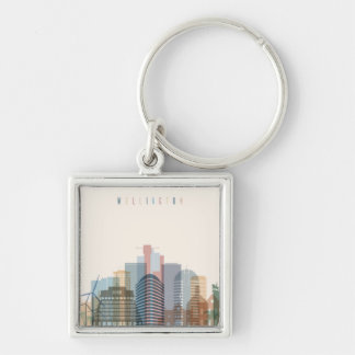 Wellington, New Zealand | City Skyline Key Ring