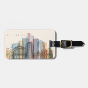 Wellington, New Zealand City Skyline Luggage Tag
