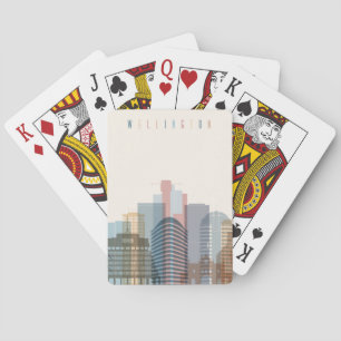 Wellington, New Zealand City Skyline Playing Cards
