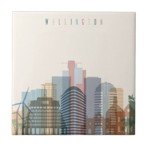 Wellington, New Zealand   City Skyline Tile