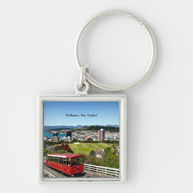 Wellington, New Zealand Key Ring (Front)