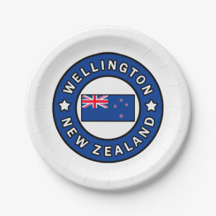 Wellington New Zealand Paper Plate