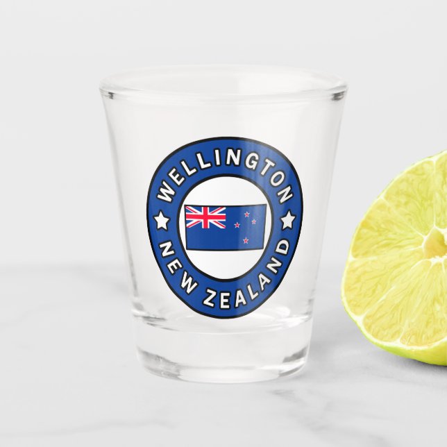 Wellington New Zealand Shot Glass (Front)