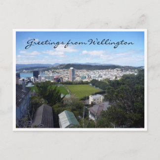wellington nz greetings postcard