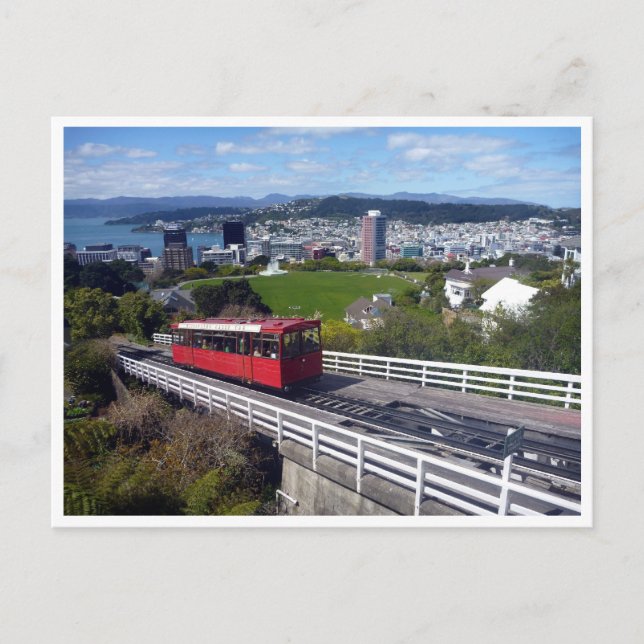 wellington red cable car postcard (Front)