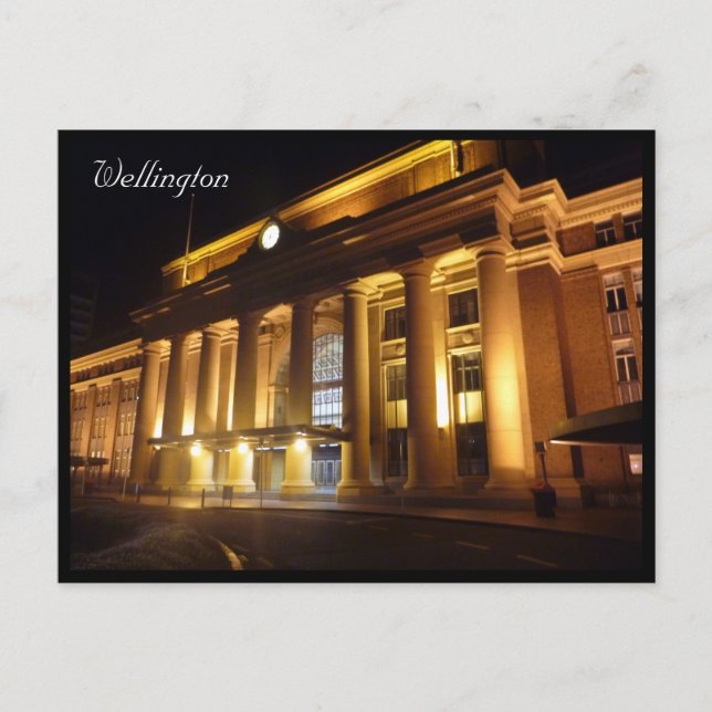 wellington station postcard (Front)
