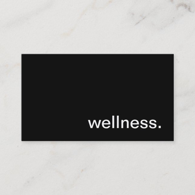 Wellness Business Card (Front)