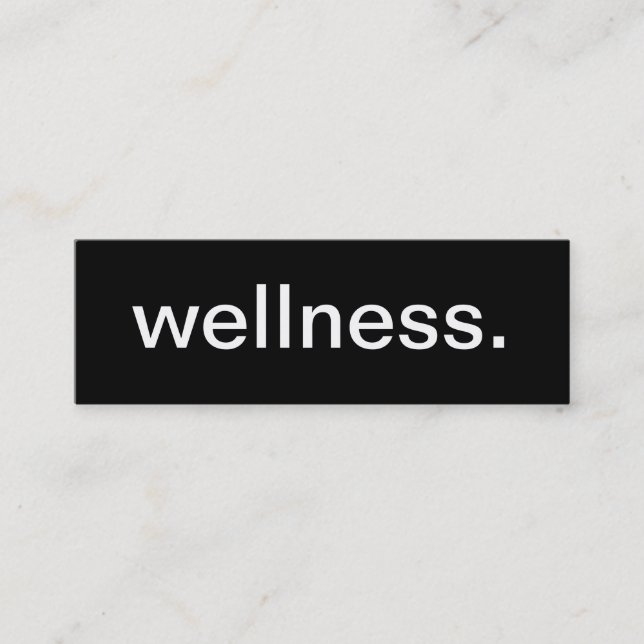 Wellness Business Card (Front)