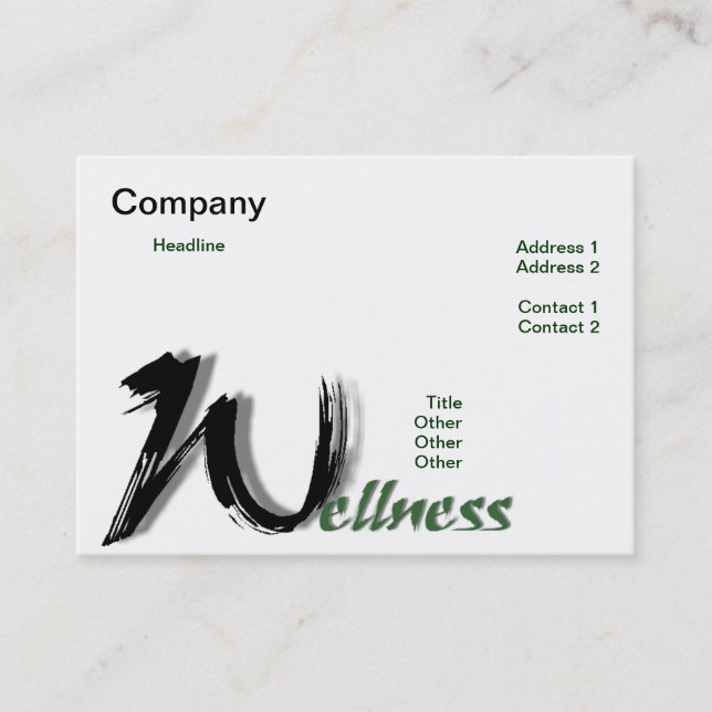 Wellness Business Card (Front)