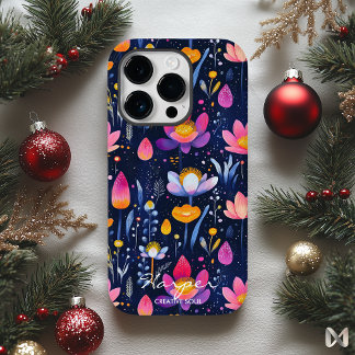 Wellness Creative Floral Design & Vibrant Colours Case-Mate iPhone 14 Pro Case