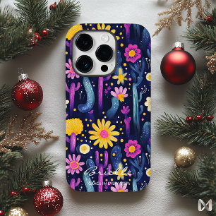 Wellness Desert Blossoms with Cactus and Floral iPhone 14 Pro Case