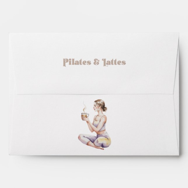 Wellness Experience Pilates and Lattes Birthday Envelope (Back (Top Flap))