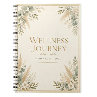 Wellness Journey Journal: A Beautiful Daily Notebook