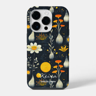 Wellness Minimalist Floral Warm Yellows & Oranges iPhone 14 Pro Case