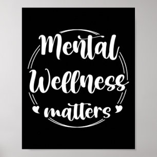 Wellness Problems Mental Health Awareness Support  Poster