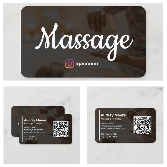 Wellness Professional Massage Therapy Business Card (Wellness Professional Massage Therapy Business Card
)