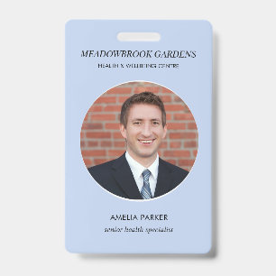 Wellness Professional Photo Identity Design ID Badge