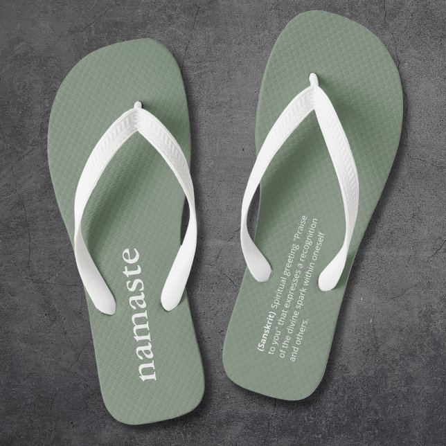 Wellness Simple Namaste Minimalist Yoga Teacher Jandals (Creator Uploaded)