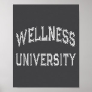 Wellness University Squad Fitness Coach Gym Health Poster