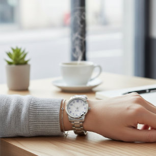 Wellness Waters Wristwatch - Reflective Steel