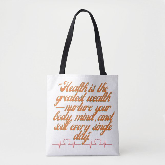 Wellness Wealth Tote Bag (Front)
