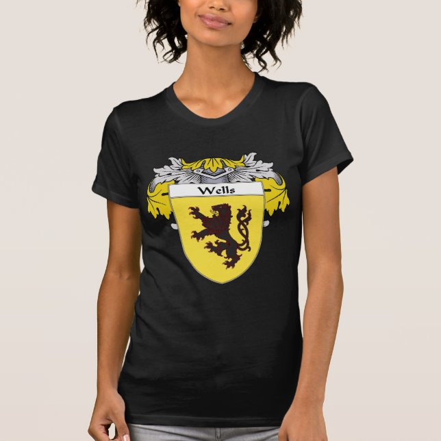 Wells Coat of Arms (Mantled) T-Shirt (Front)