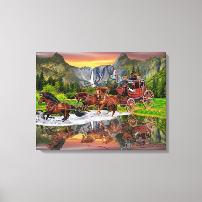 WELLS FARGO STAGECOACH CANVAS PRINT (Front)