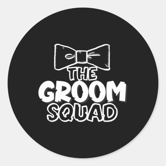 Wells Groom Squad Love 2  Classic Round Sticker (Front)
