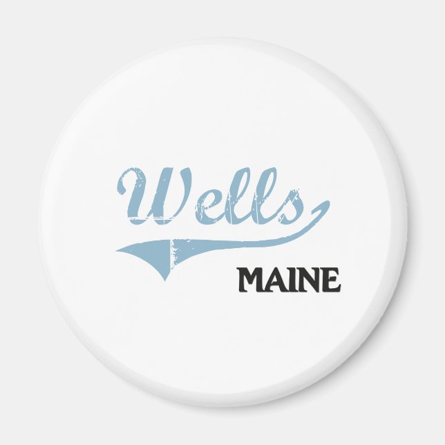 Wells Maine City Classic Magnet (Front)
