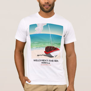 Wells-next-the-Sea Norfolk Beach travel poster T-Shirt