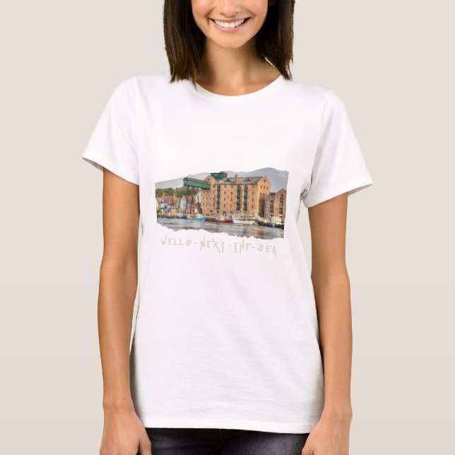 Wells-next-the-sea north Norfolk coast - T-shirt (Front)