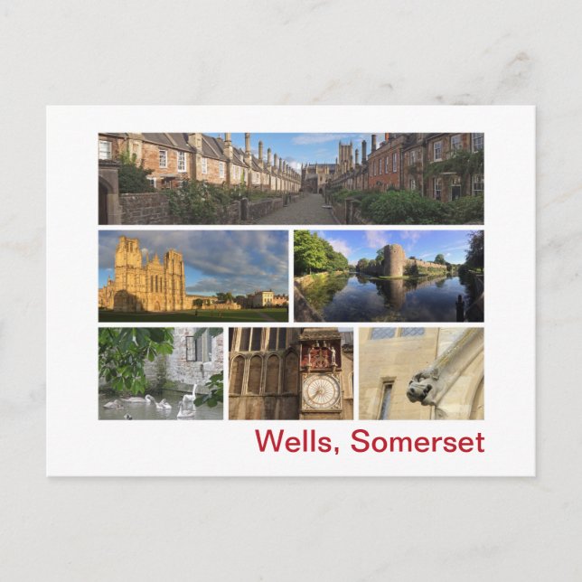 Wells, Somerset Postcard (Front)