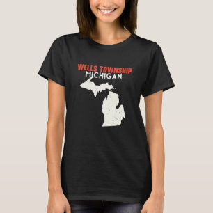 Wells township Michigan USA State America Travel M T-Shirt