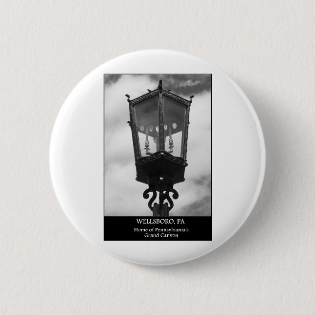 Wellsboro, PA  Home of Pennsylvania's Grand Canyon 6 Cm Round Badge (Front)