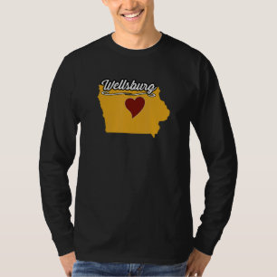 WELLSBURG IOWA IA USA Cute Souvenir Merch  US City T-Shirt