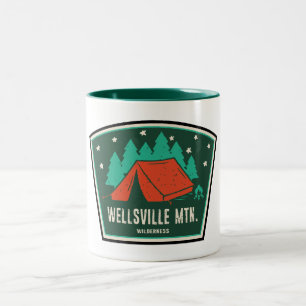 Wellsville Mountain Wilderness Utah Camping Two-Tone Coffee Mug