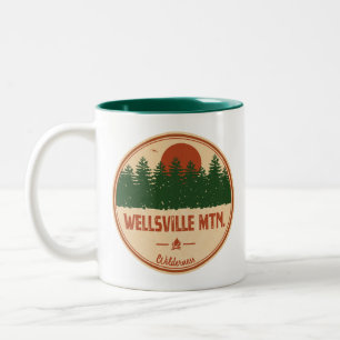 Wellsville Mountain Wilderness Utah Two-Tone Coffee Mug