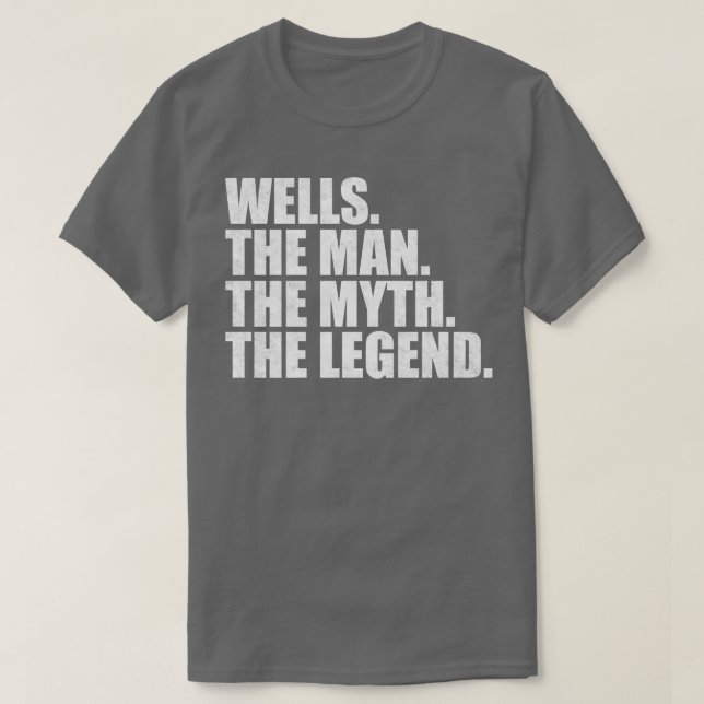 WellsWells Name Wells given name T-Shirt (Design Front)